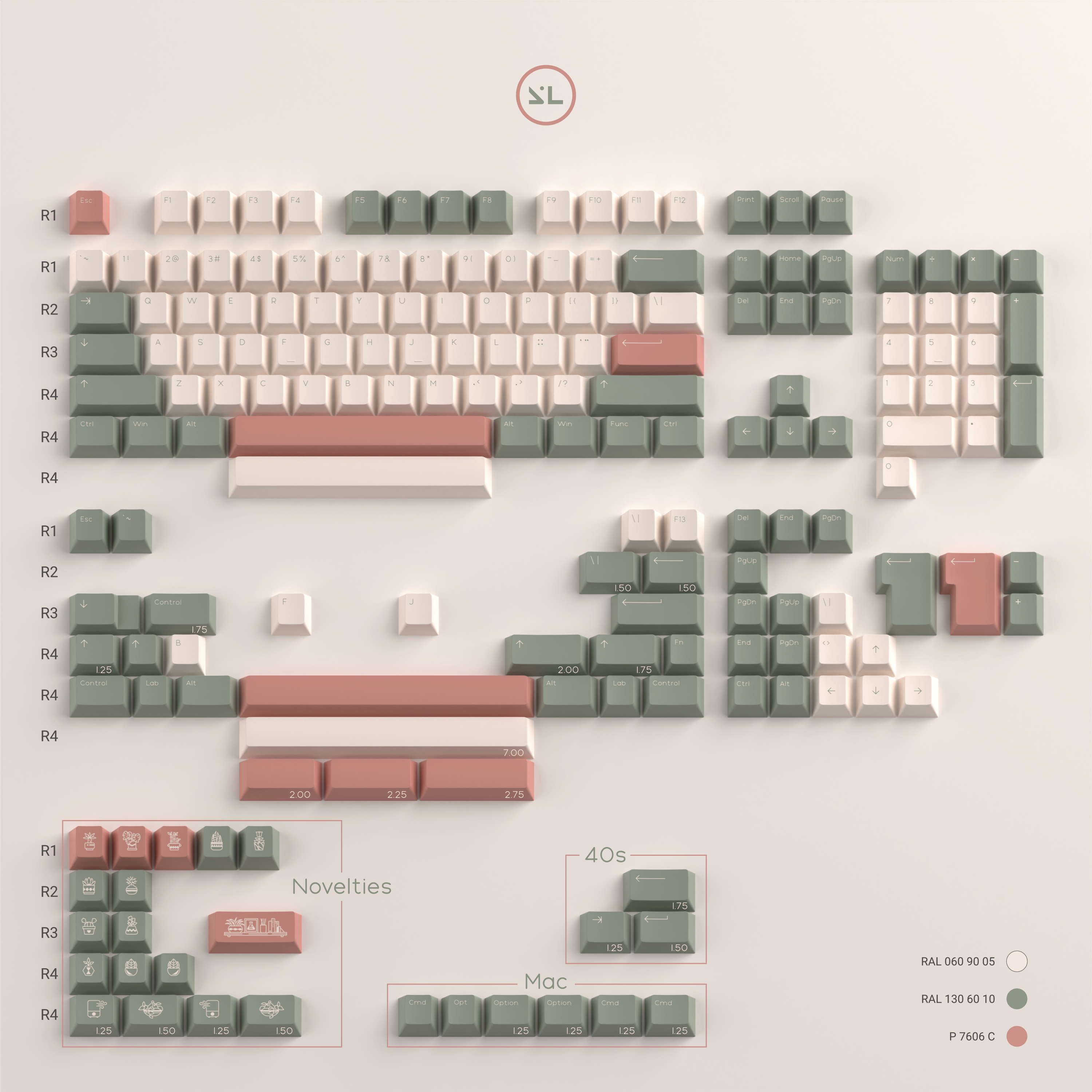 SL Habitat Keycaps